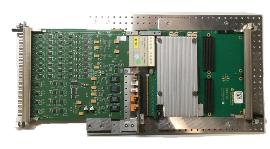 Picture of DESY MTCA BRINGUP Adapter Mechanics  with RTM